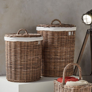 S/2 Linen Baskets