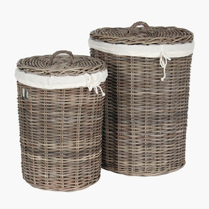 S/2 Linen Baskets