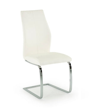 Eton Faux Leather Dining Chair in White