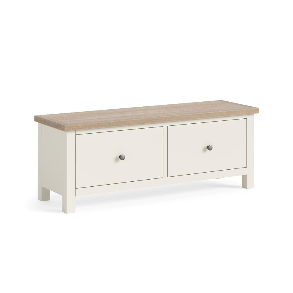 Meadow Brook Oak Large 2 Drawer Bench