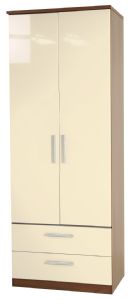 Kingston Tall 2 Door 2 Drawer Wardrobe