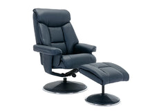 Bali Reclining Swivel Chair with Footstool