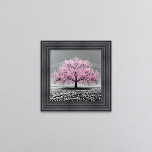 Pink Cherry Tree Framed Wall Art 55x55cm