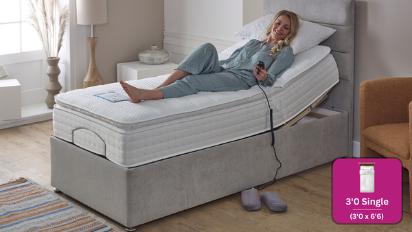 Adjust-a-bed 3ft Single Gel-Flex Pillow Top Adjustable Bed