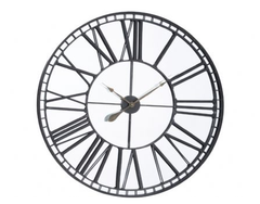 Oversized Skeleton Mirror Wall Clock