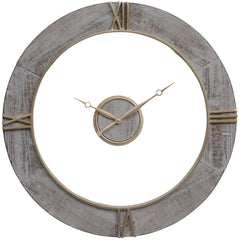 Floating Grey Wall Clock