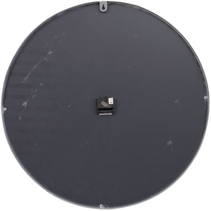 Grey Framed Beaded Mirrored Round Clock
