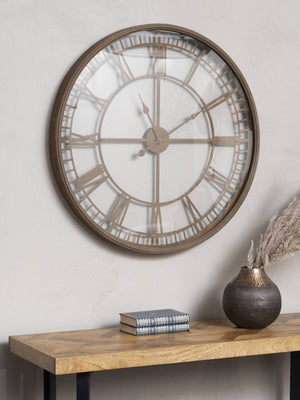 Antique Rust Skeleton Wall Clock