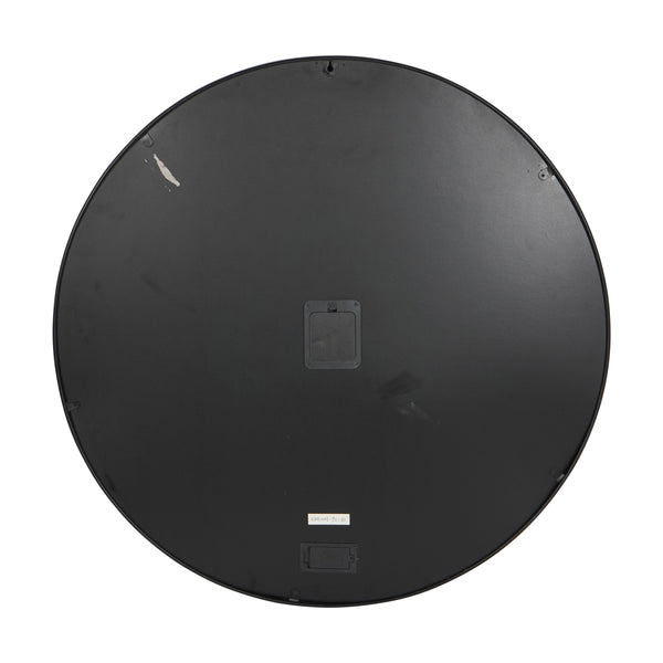Palladium Wall Clock with Moving Cogs Black Nickel 100cm