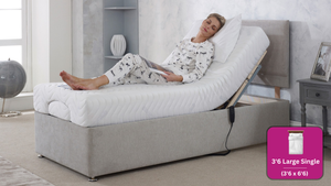 Adjust-a-bed 3ft6 Large Single Trilogy Adjustable Bed