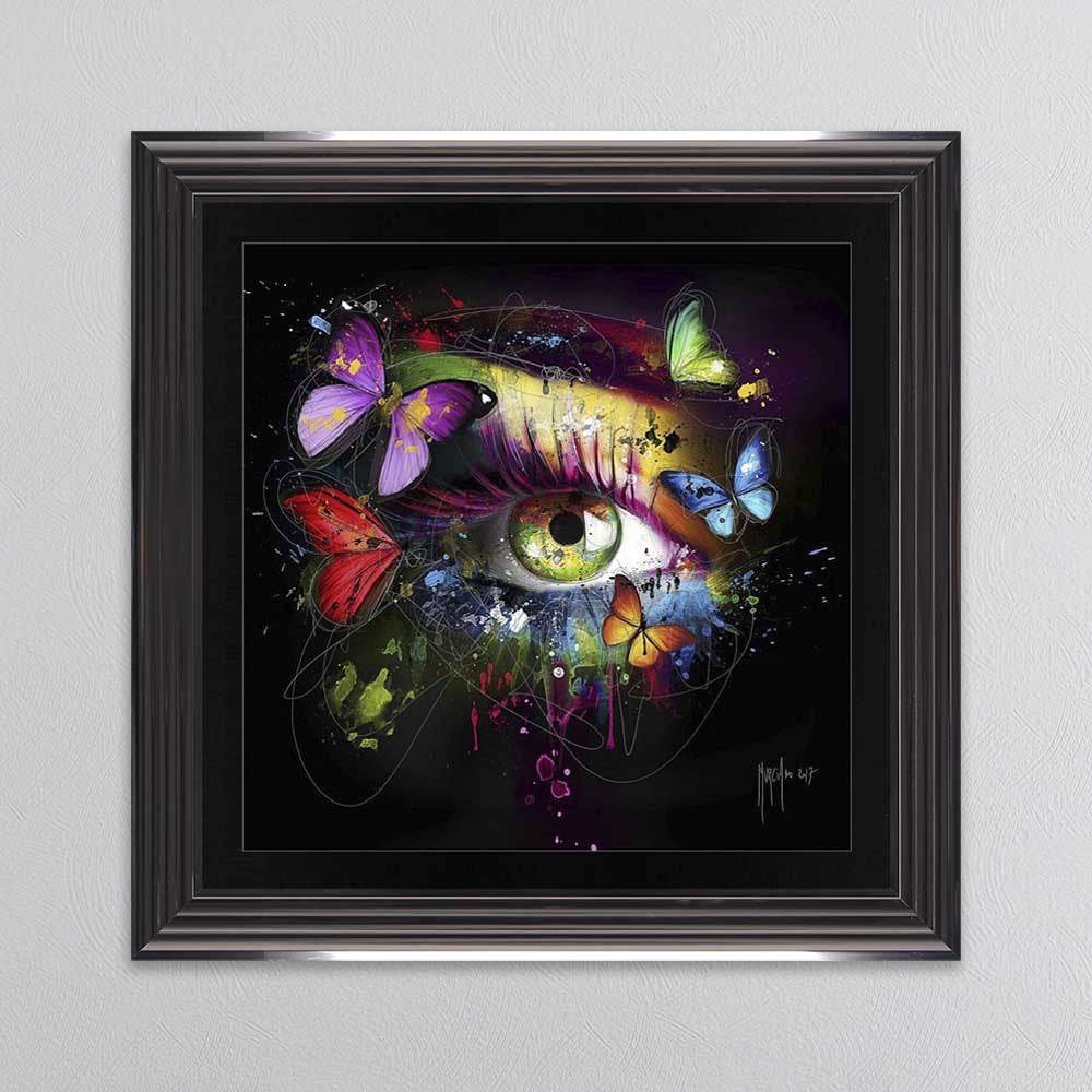 Butterfly Eye Framed Wall Art 85x85cm