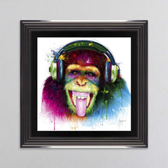 DJ Monkey Framed Wall Art 85x85cm