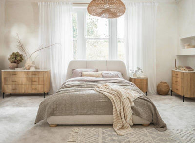 Roma Upholstered 5ft King Size Bed Frame