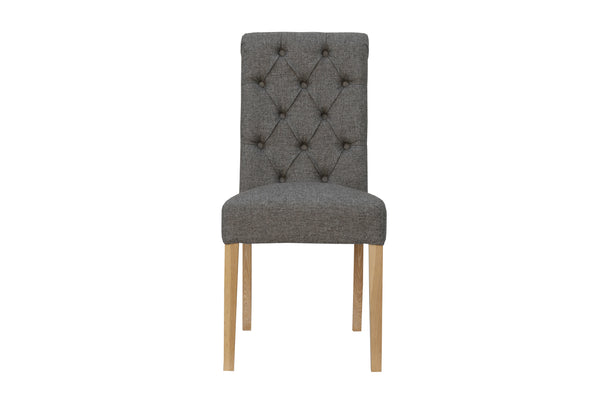 Boston Fabric Chair Dark Grey