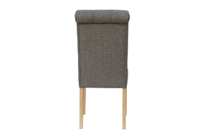 Boston Fabric Chair Dark Grey