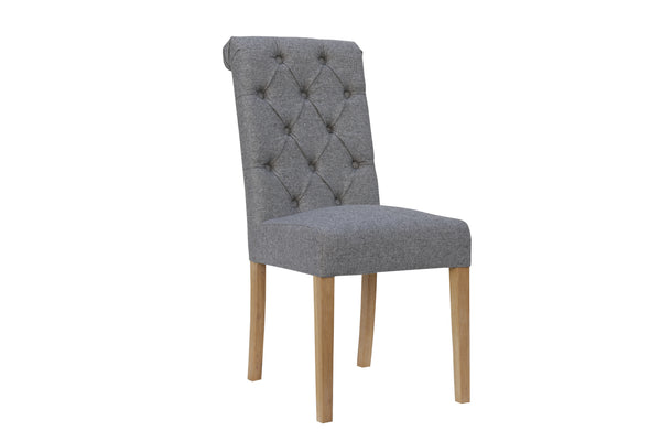Boston Fabric Chair Light Grey