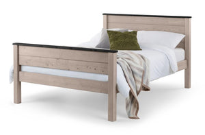 Paignton 5ft King Wooden Bed Frame - High Foot End