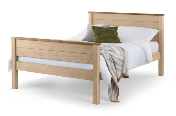 Paignton 5ft King Wooden Bed Frame - High Foot End