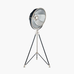 Elsie Black & Silver Tripod Floor Lamp