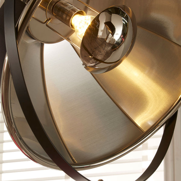 Elsie Black & Silver Tripod Floor Lamp
