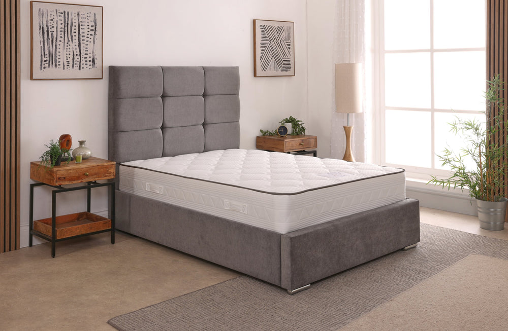 Freya 54inch 6ft Super King Size Upholstered Bed Frame with Ottoman Option