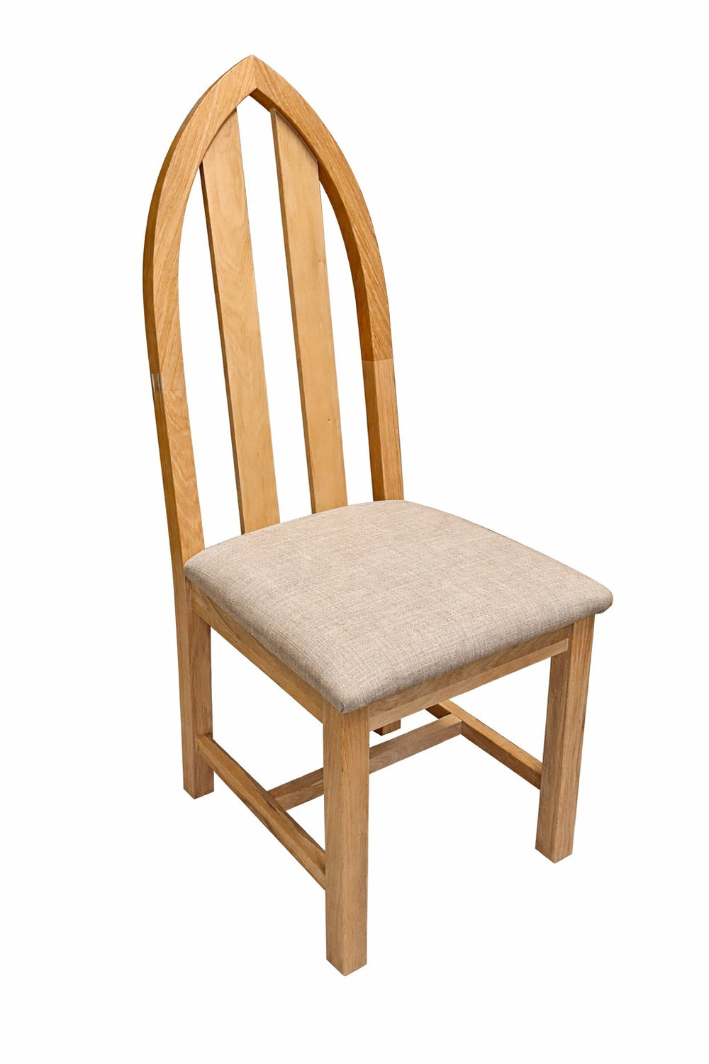 Francis Solid Oak Cathedral Chair