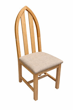 Francis Solid Oak Cathedral Chair