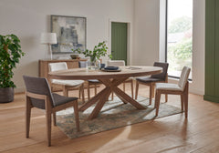 Fabiana Oak 190cm Large Oval Dining Table