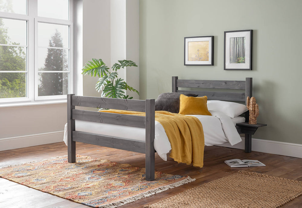 Woodbury Plus 4ft6 Wooden Double High Foot End Bed Frame