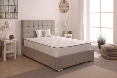 Milo 48inch 5ft King Size Upholstered Bed Frame with Ottoman Option
