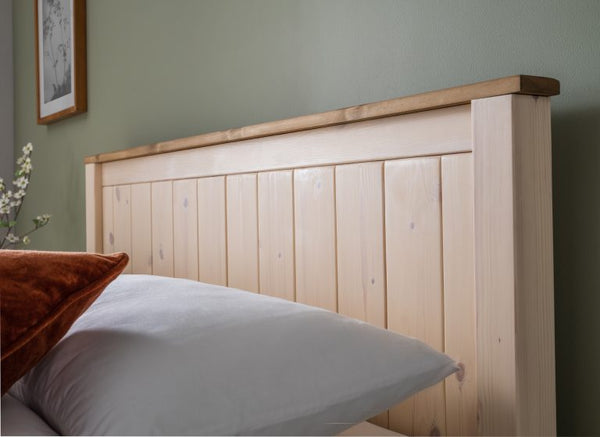 Okehampton 4ft Small Double Wooden Bed Frame with Low Foot End