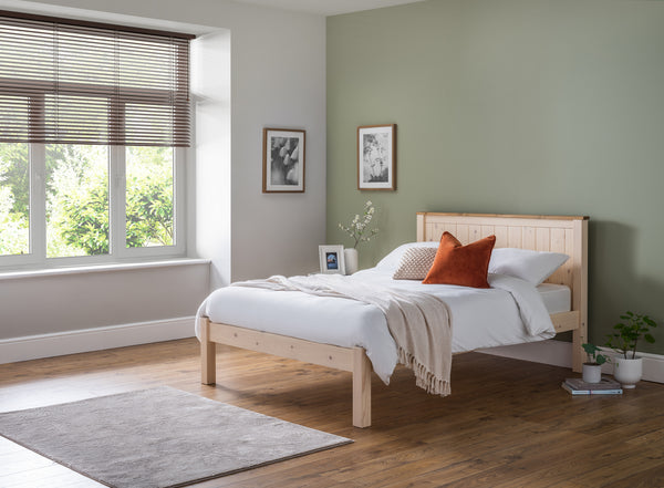 Okehampton 4ft Small Double Wooden Bed Frame with Low Foot End
