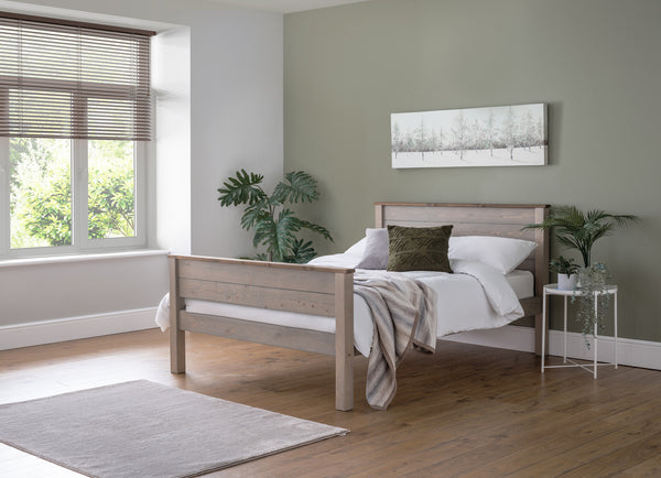Paignton 6ft Super King Wooden Bed Frame - High Foot End