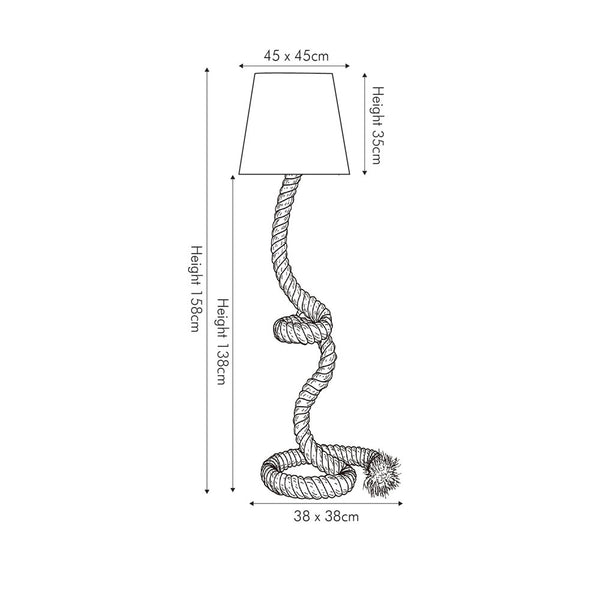 Rope Knot Floor Lamp