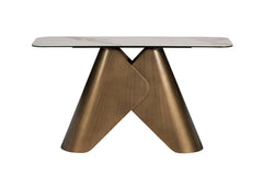 Sabel Glass Console Table