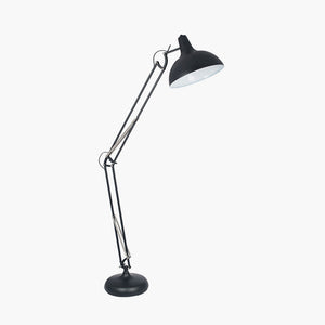 Metal Matt Black Task Floor Lamp