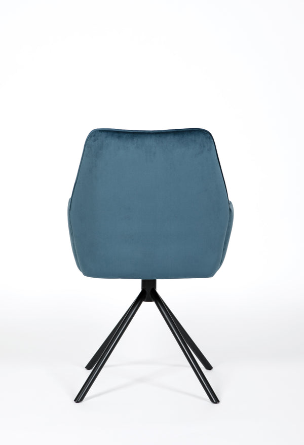 Utopia Velvet Dining Chair Blue