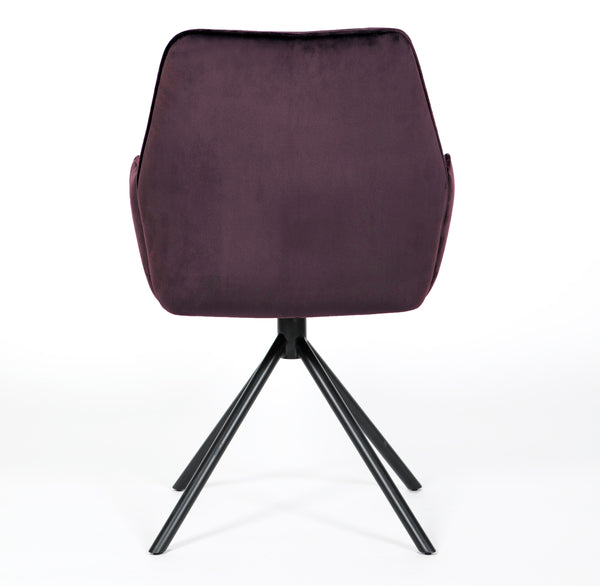 Utopia Velvet Dining Chair Maroon