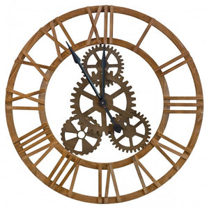 Wooden Cog Wall Clock