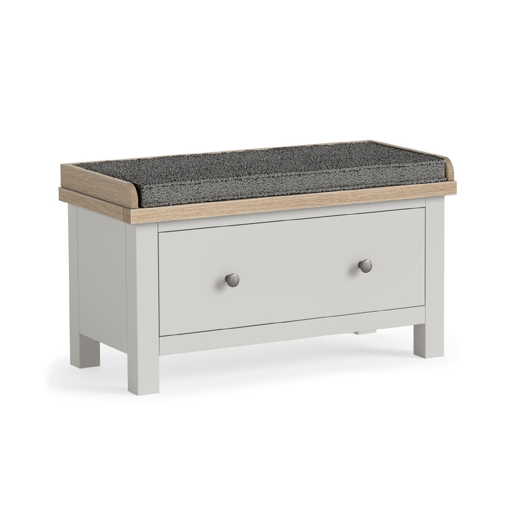 Meadow Brook Oak Bench with Drawer