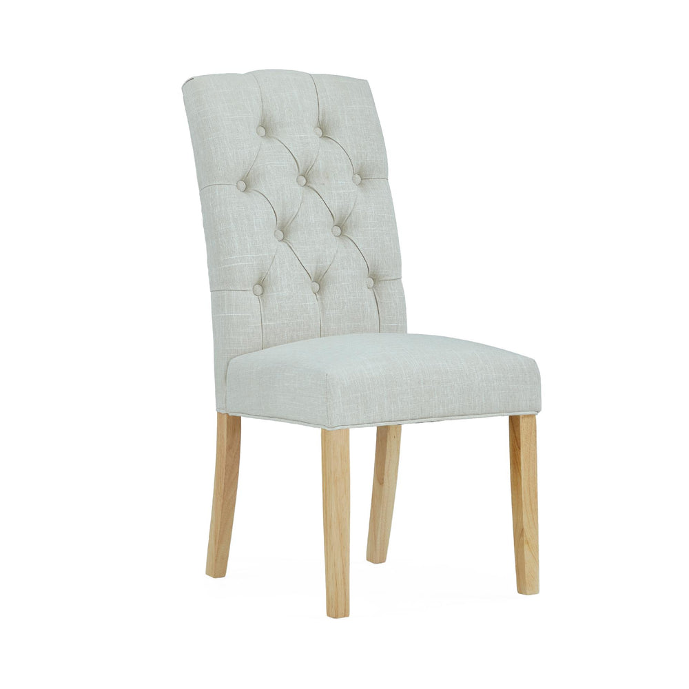 Bordeaux Button Back Natural Chair