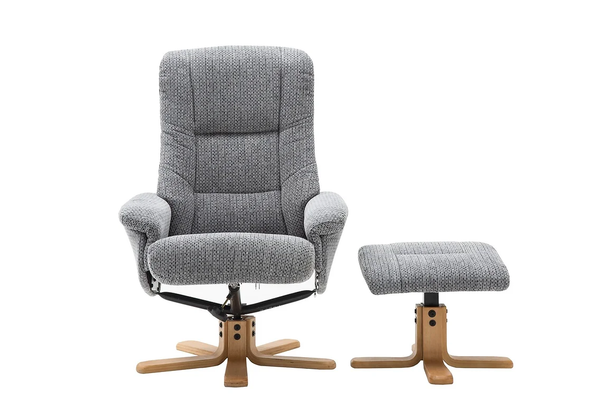 Felix Reclining Swivel Chair with Footstool