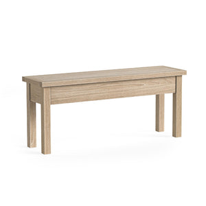 Meadow Brook Oak Shallow Storage Bench